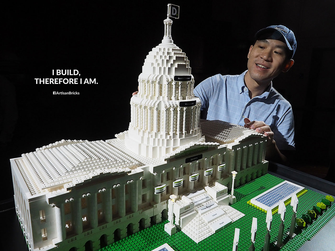 Artisan Bricks by Jeffrey Kong - LEGO Deloitte House of Governance 2016 - Arts House Singapore - lo-res